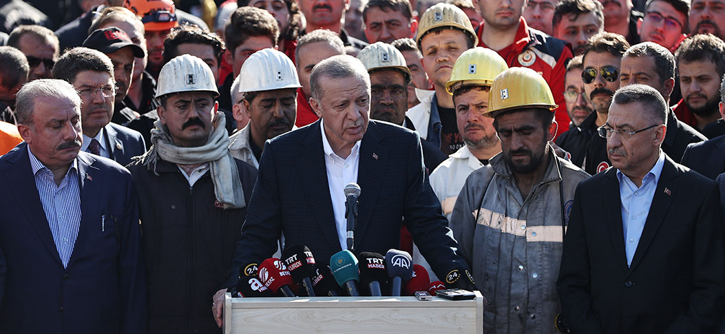 Cumhurbaşkanı Erdoğan, Amasra'daki maden ocağında açıklamalarda bulundu